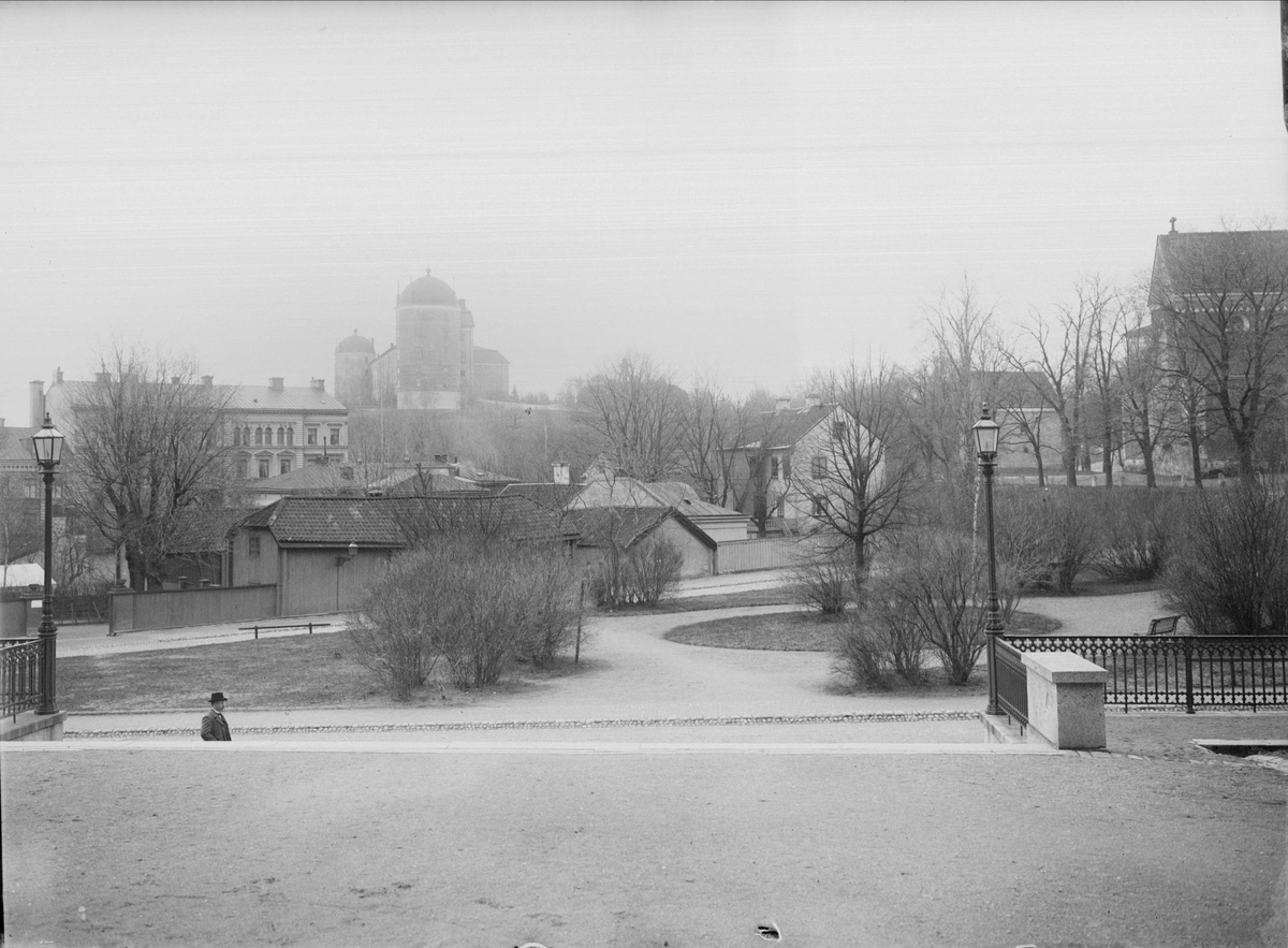 Alfred Dahlgren, The Knight’s Square in Uppsala from the north, towards the quarter St Erik, 1901 - 1902