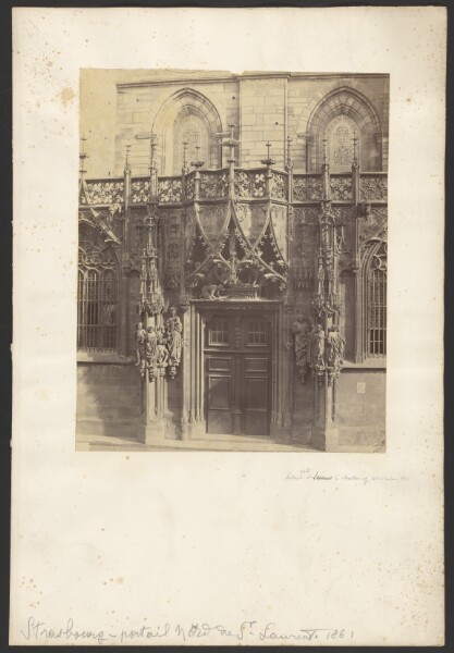 Unknown, [Saint-Lawrence portal, Strasbourg Cathedral]