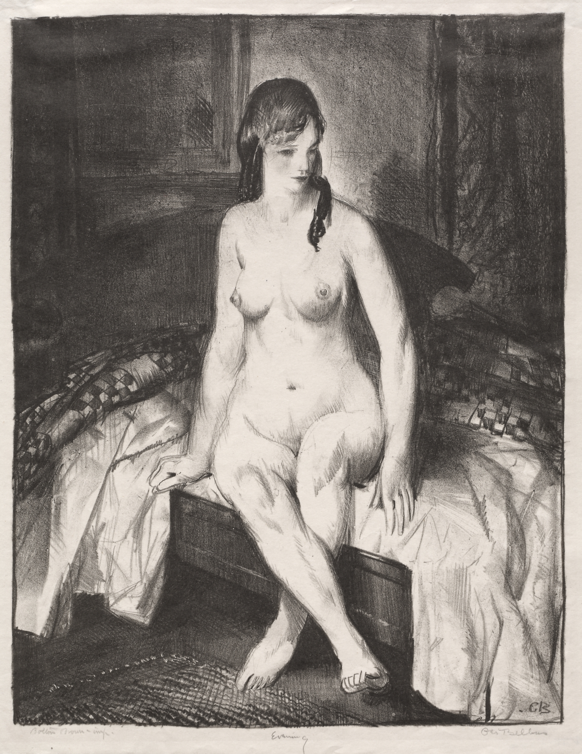 George Bellows, Evening, Nude on a Bed
