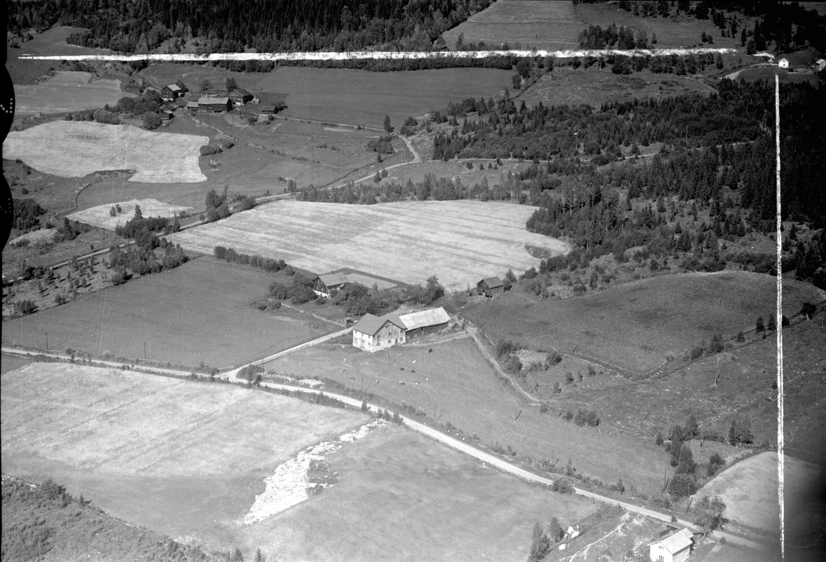 Anno Domkirkeodden, Flyfoto av Kolsvea, Moelv, Ringsaker.