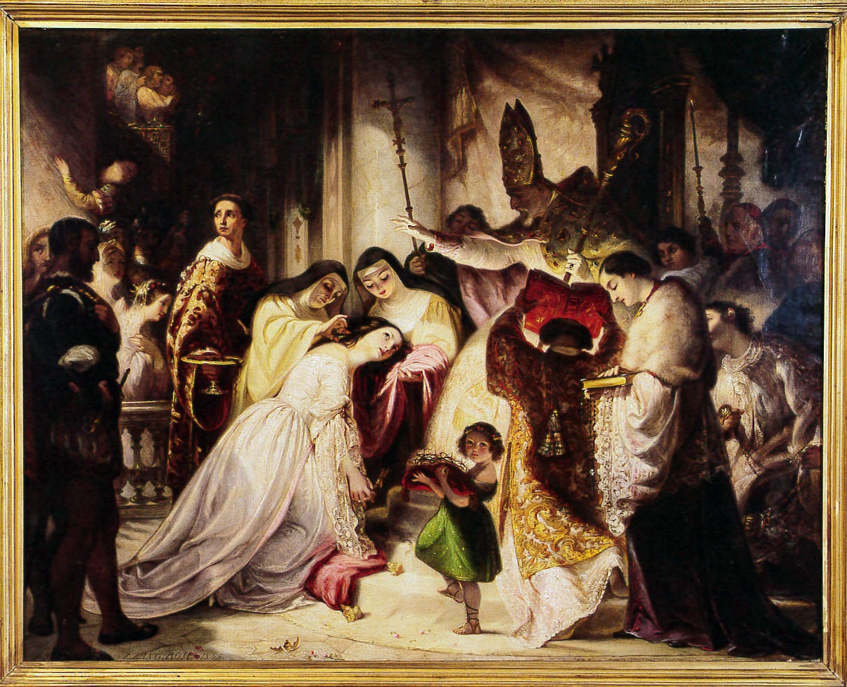 Louis Lang, "Einkleidung einer württembergischen Prinzessin zur Nonne"