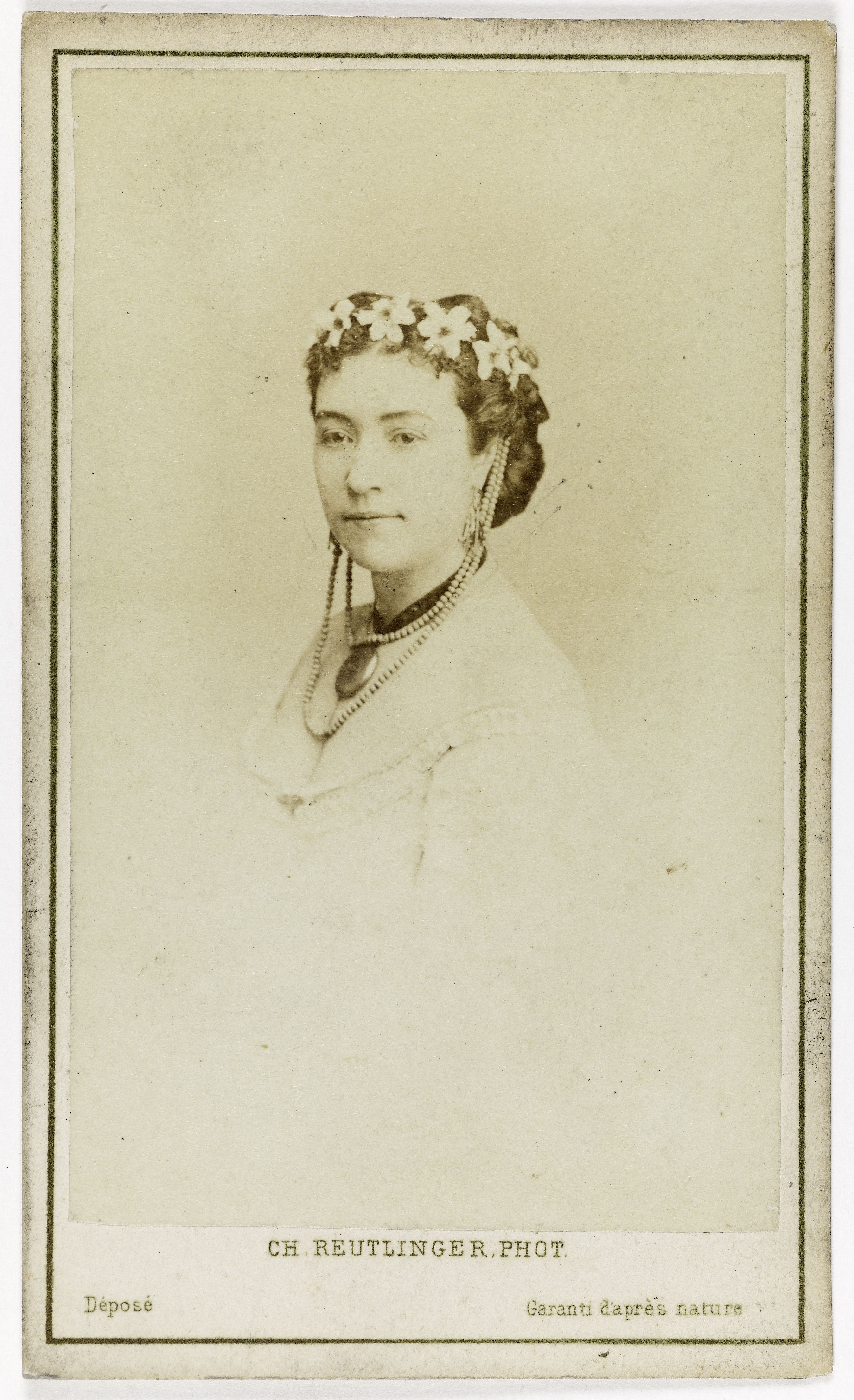 Charles Reutlinger, Portrait de Marquette, danseuse au Théâtre des Italiens.