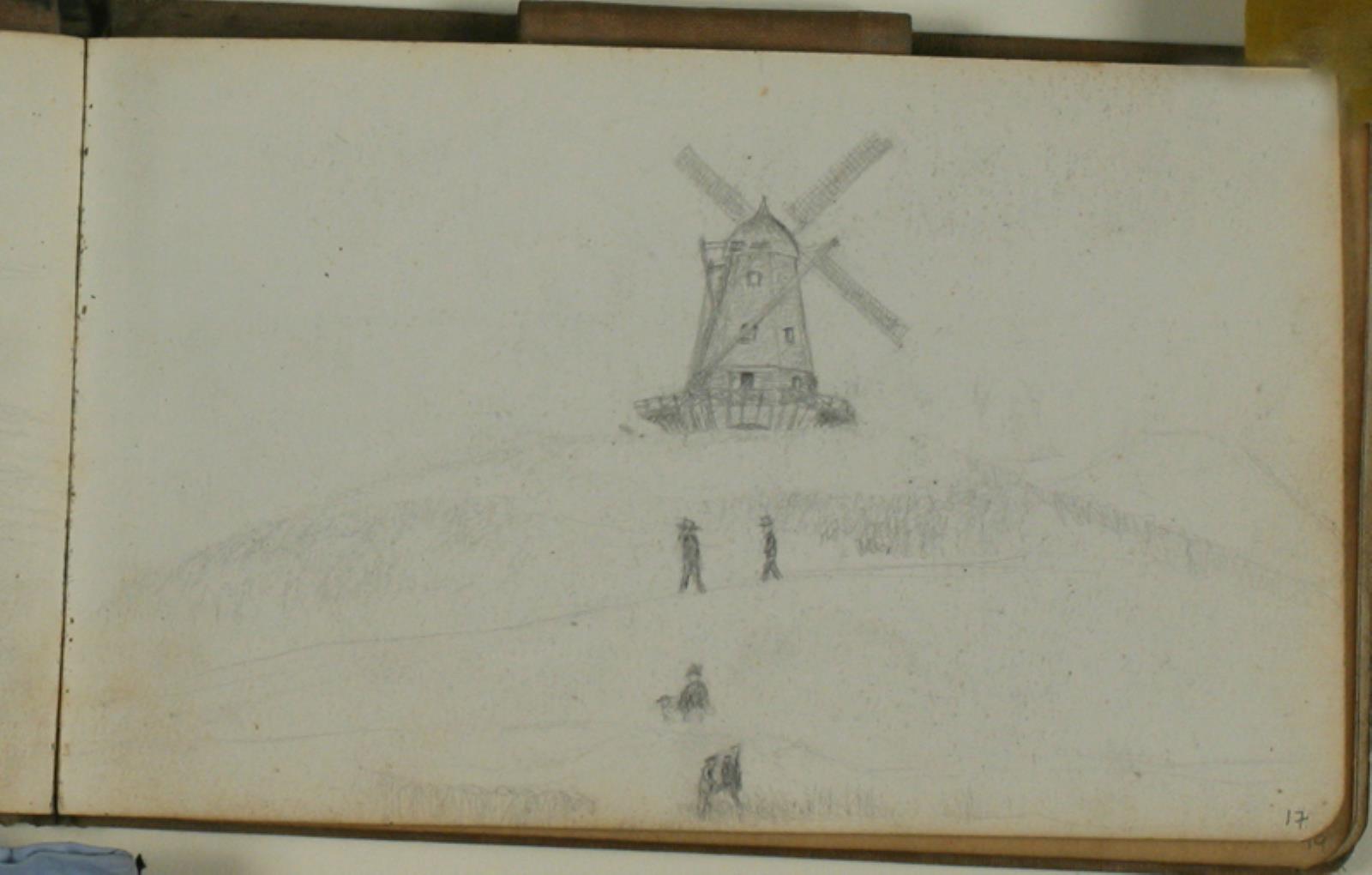 Niels Larsen Stevns, Mølle på en bakke