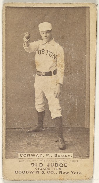 Goodwin & Company, Conway, Pitcher, Boston, from the Old Judge series (N172) for Old Judge Cigarettes