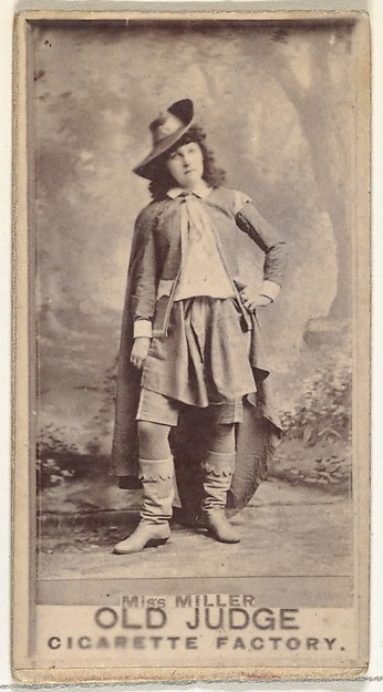 Goodwin & Company, Miss Miller, from the Actors and Actresses series (N171) for Old Judge Cigarettes