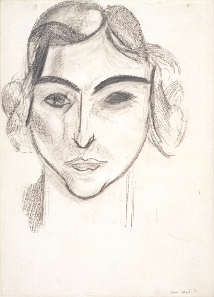 Henri Matisse, Kvindehoved. Portræt af Laurette