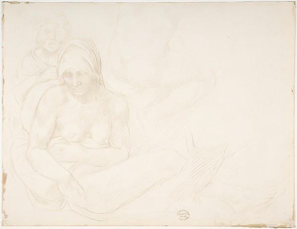 Alphonse Legros, Figures from "The Deluge" of Michelangelo