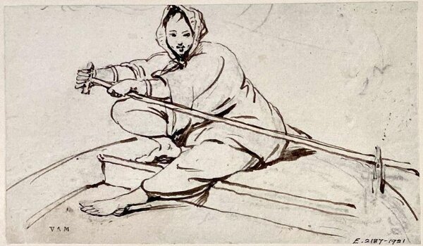 George Chinnery, A boatwoman at her oar