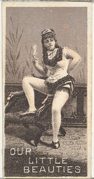 Allen & Ginter, From the Actresses series (N57) promoting Our Little Beauties Cigarettes for Allen & Ginter brand tobacco products