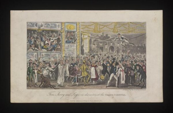 Cruikshank, George, Tom, Jerry and Logic in characters at the Grand Carnival