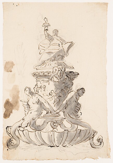 Giovanni Battista Tiepolo, Study for an Inkstand