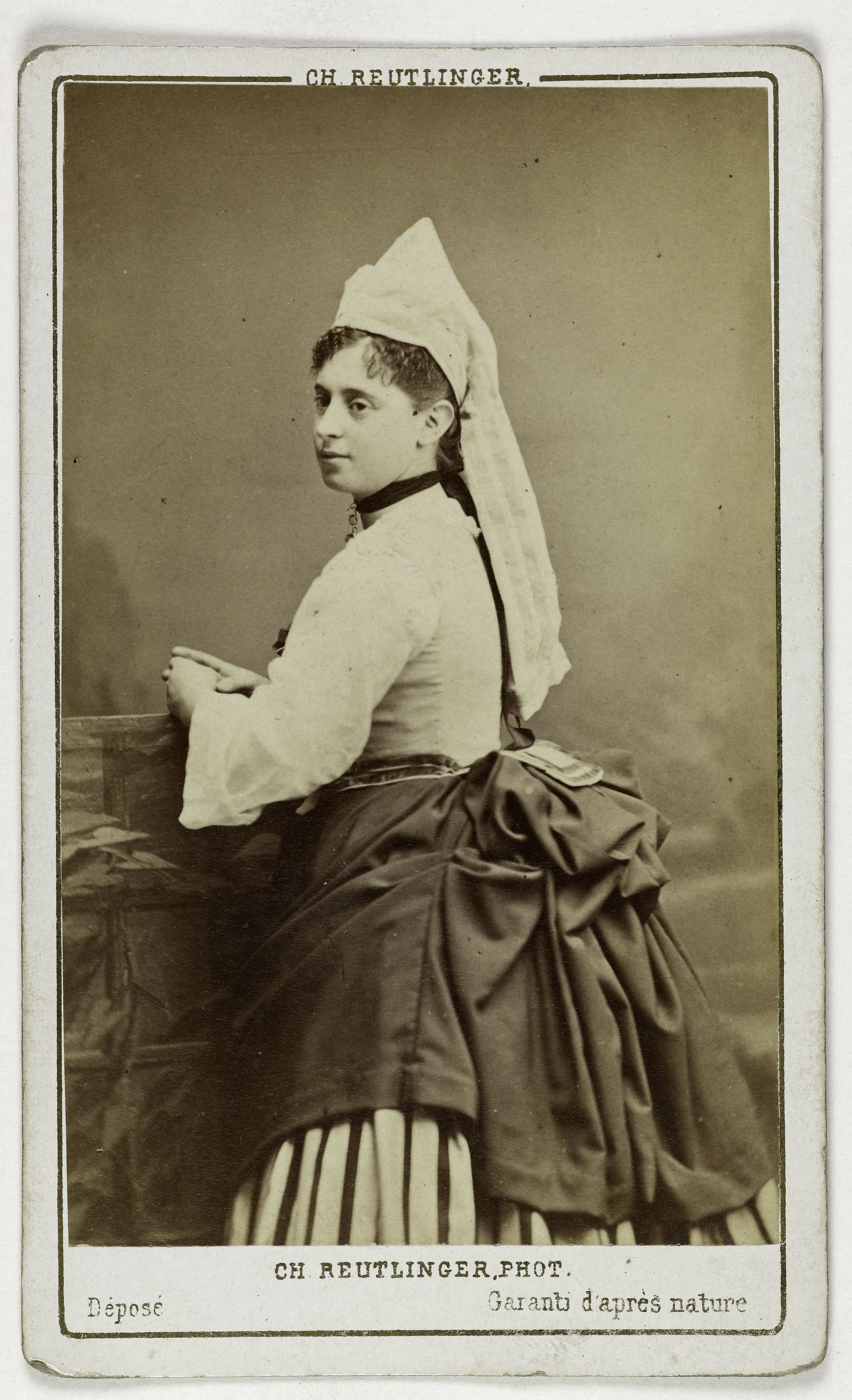 Charles Reutlinger, Portrait de Marie Heilbron (épouse de monsieur de la Panouse, 1849-1886, actrice)