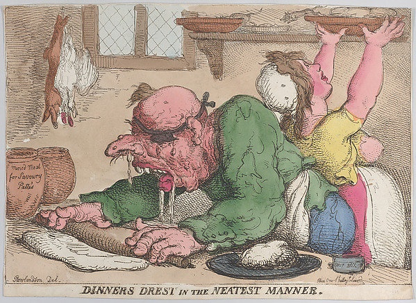 Thomas Rowlandson, Dinners Drest in the Neatest Manner