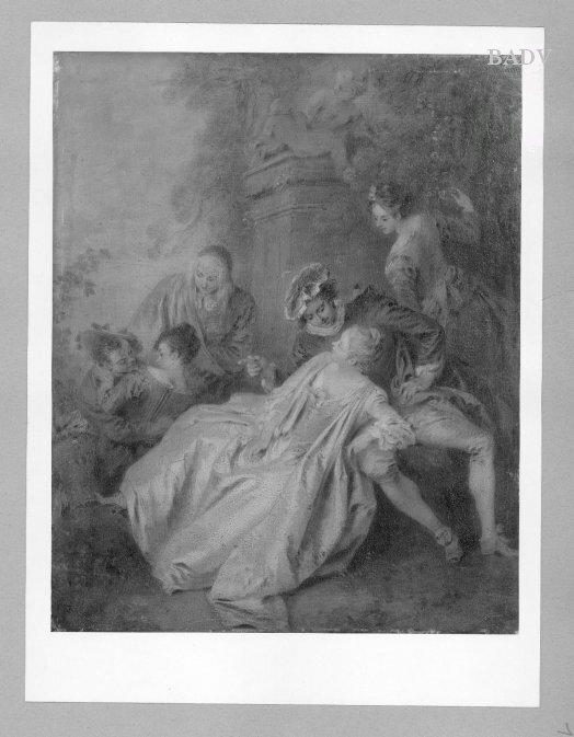 Jean-Baptiste Pater, Liebespaar mit Zaungästen