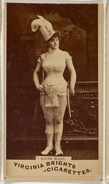 Allen & Ginter, Kate Nast, from the Actors and Actresses series (N45, Type 1) for Virginia Brights Cigarettes