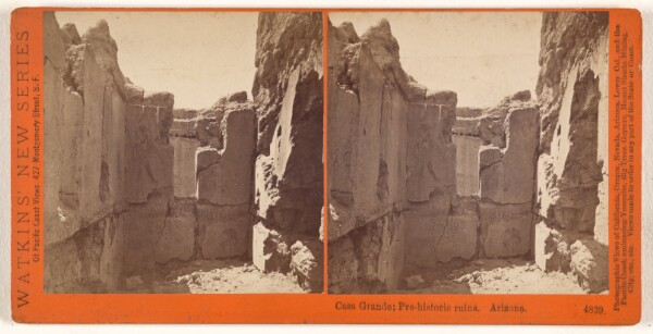 Carleton Watkins, Casa Grande, Pre-Historic Ruins.  Arizona.