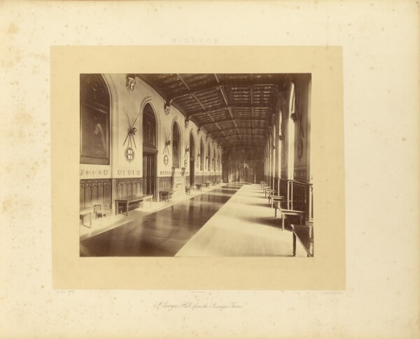 André Adolphe-Eugène Disdéri, Saint George's Hall (from the Sovereign's Throne)