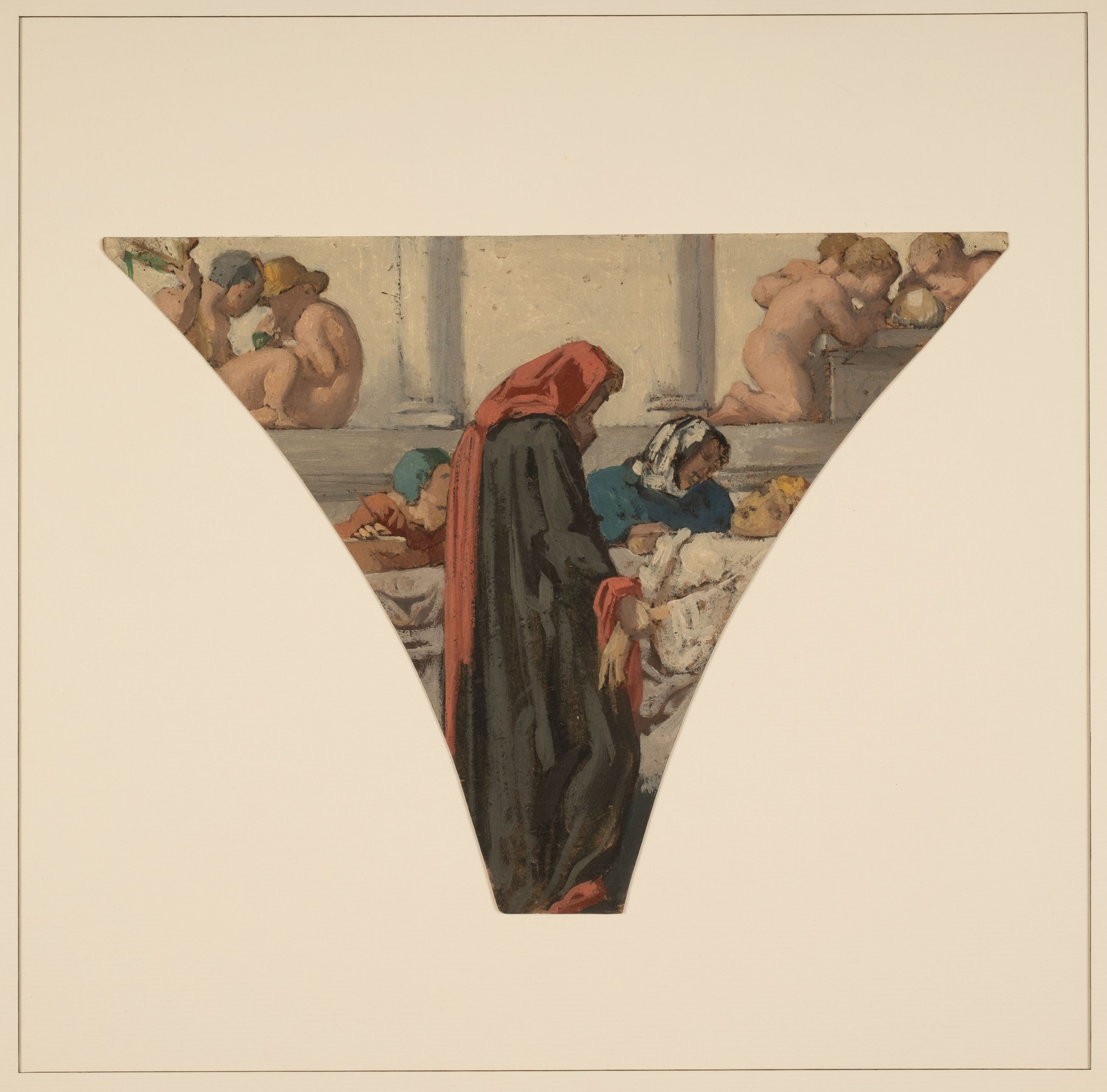 Henri Lehmann, Esquisse pour la grande galerie des Fêtes de l'ancien Hôtel de Ville de Paris : La Médecine (Sanantur medicina morbi)