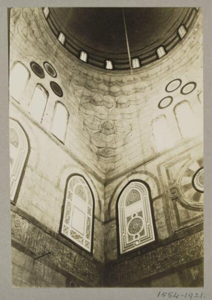 K.A.C. Creswell, Dome pendentive in mausoleum at the funerary madrasa of Mamluk Amir Khayrbak, Cairo