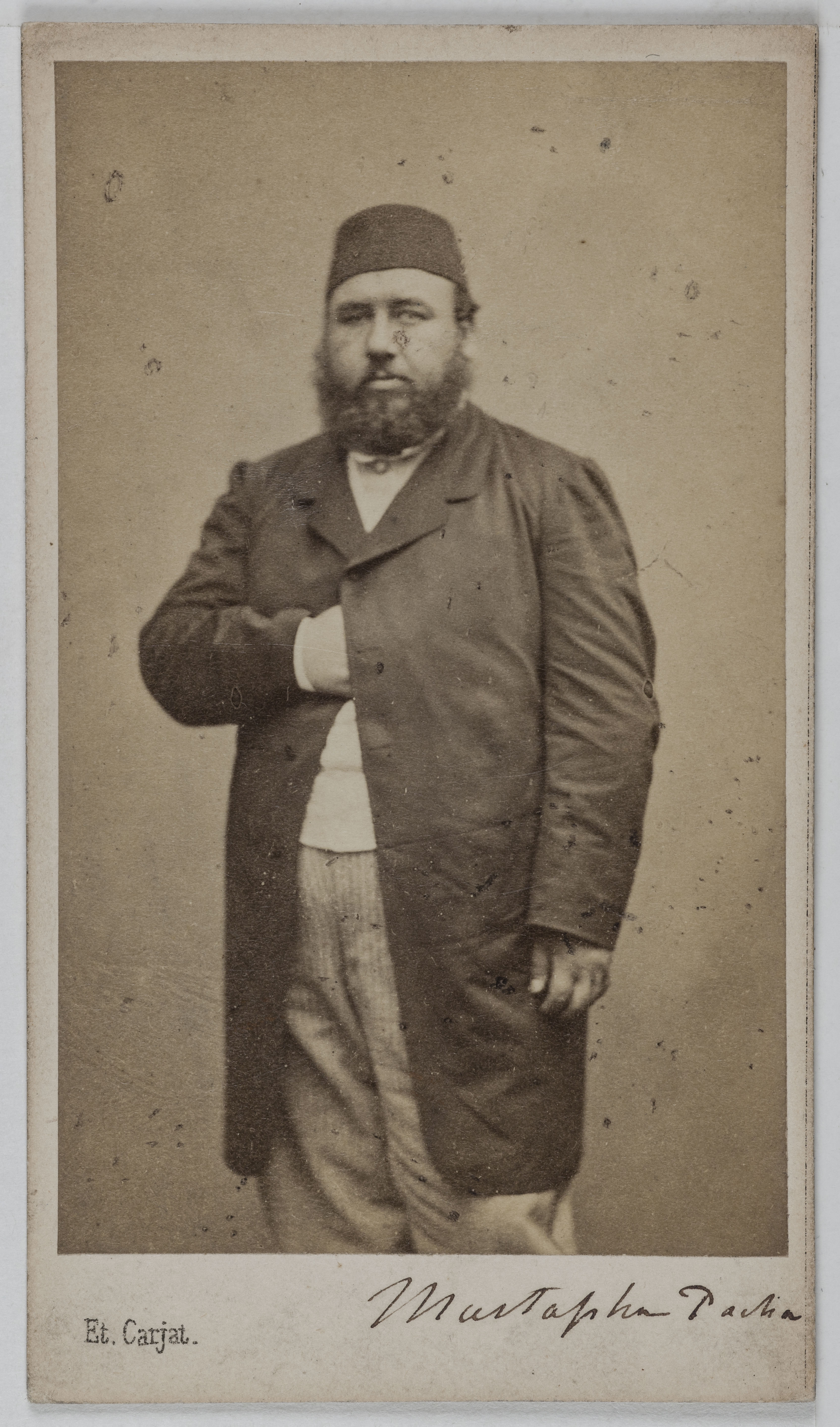 Carjat & Cie, Portrait de Mustapha-Fazl-Pacha (1830-1875), homme d'état égyptien.