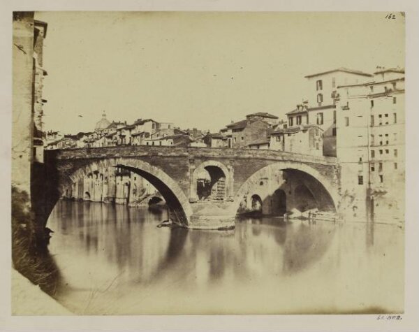 Parker, John Henry, The Tiber - Bridge of Fabricus, B.C. 20 (Inscription), called also Ponte di Quattro Capi.