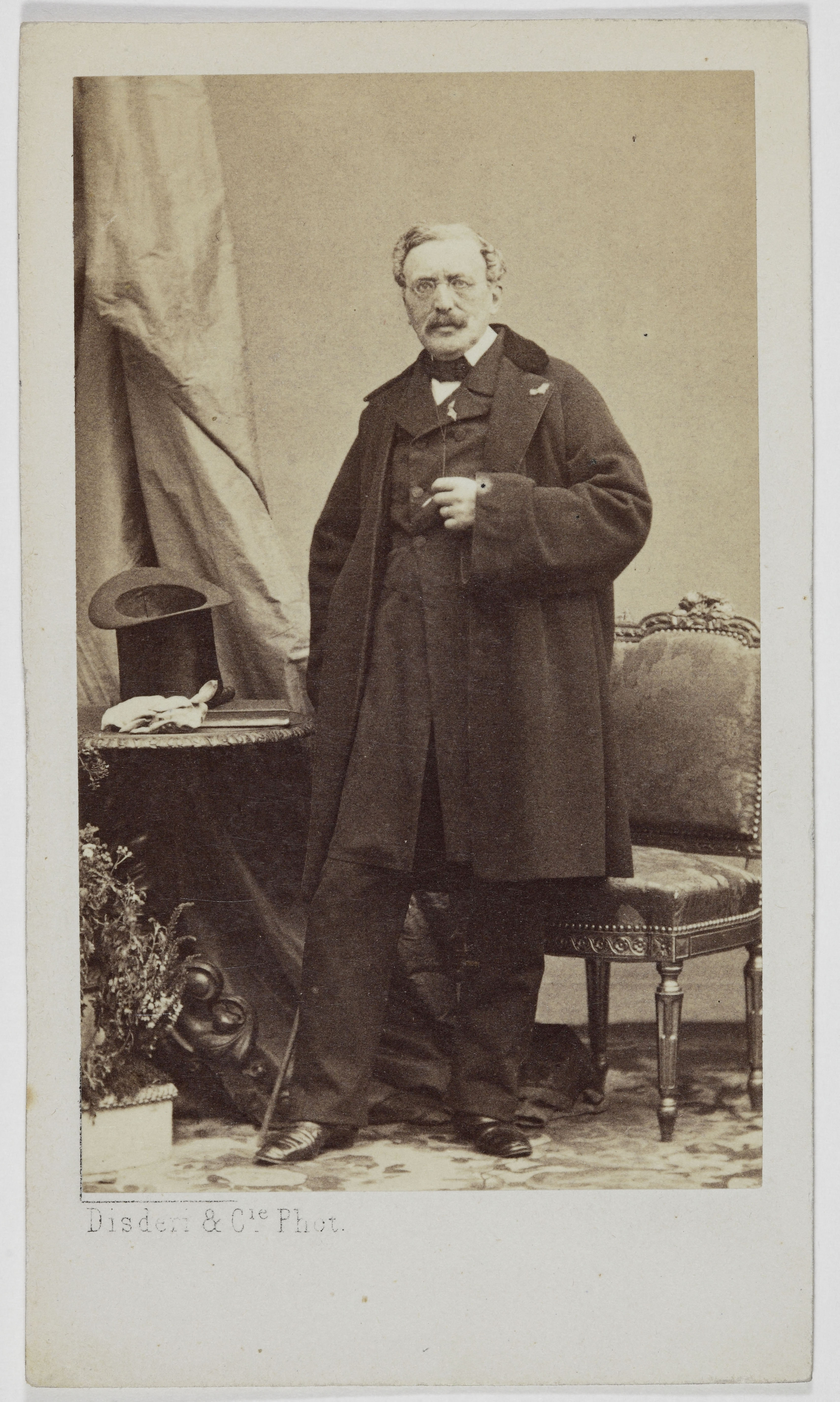 André-Adolphe-Eugène Disdéri, Portrait d'Anicet-Bourgeois, Auguste, (1806-1871), (auteur dramatique)