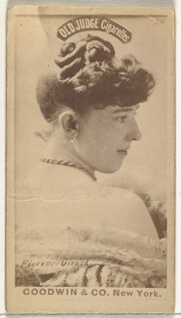 Goodwin & Company, Florence Girard, from the Actors and Actresses series (N171) for Old Judge Cigarettes