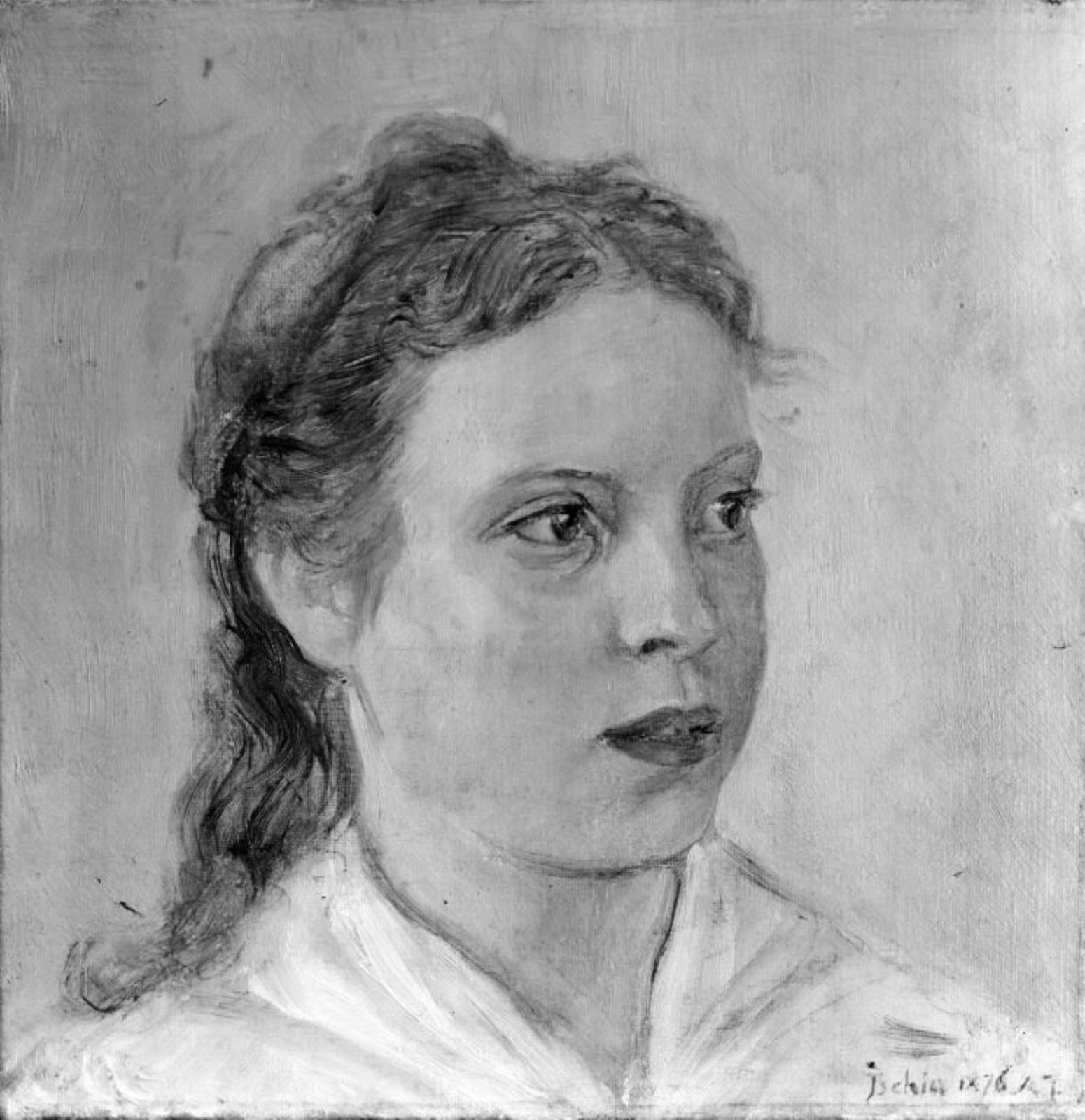 August Jerndorff, Studie af en ung pige