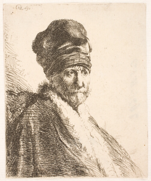 Rembrandt van Rijn, Mand med høj hue (Rembrandts fader?)