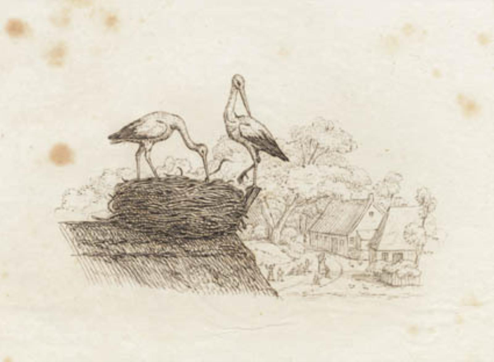 Martinus Rørbye, Illustration til "Halvhundrede Fabler for Børn" af Hey