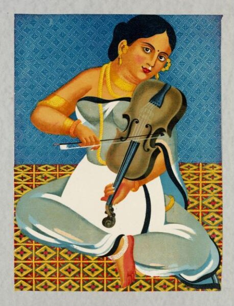 Unknown, A Courtesan with a violin
