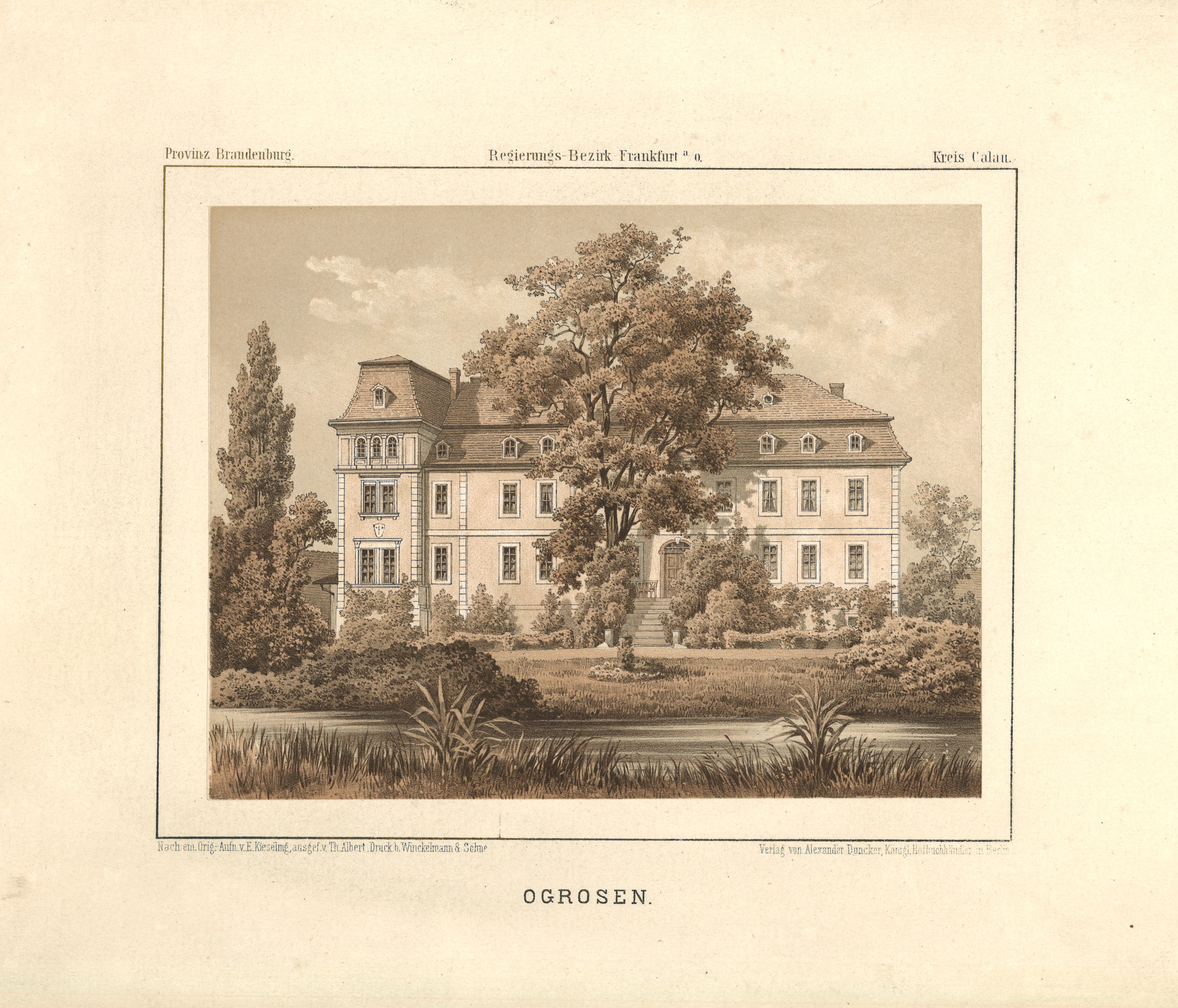 Theodor Albert, Ogrosen (Kr. Calau): Herrenhaus