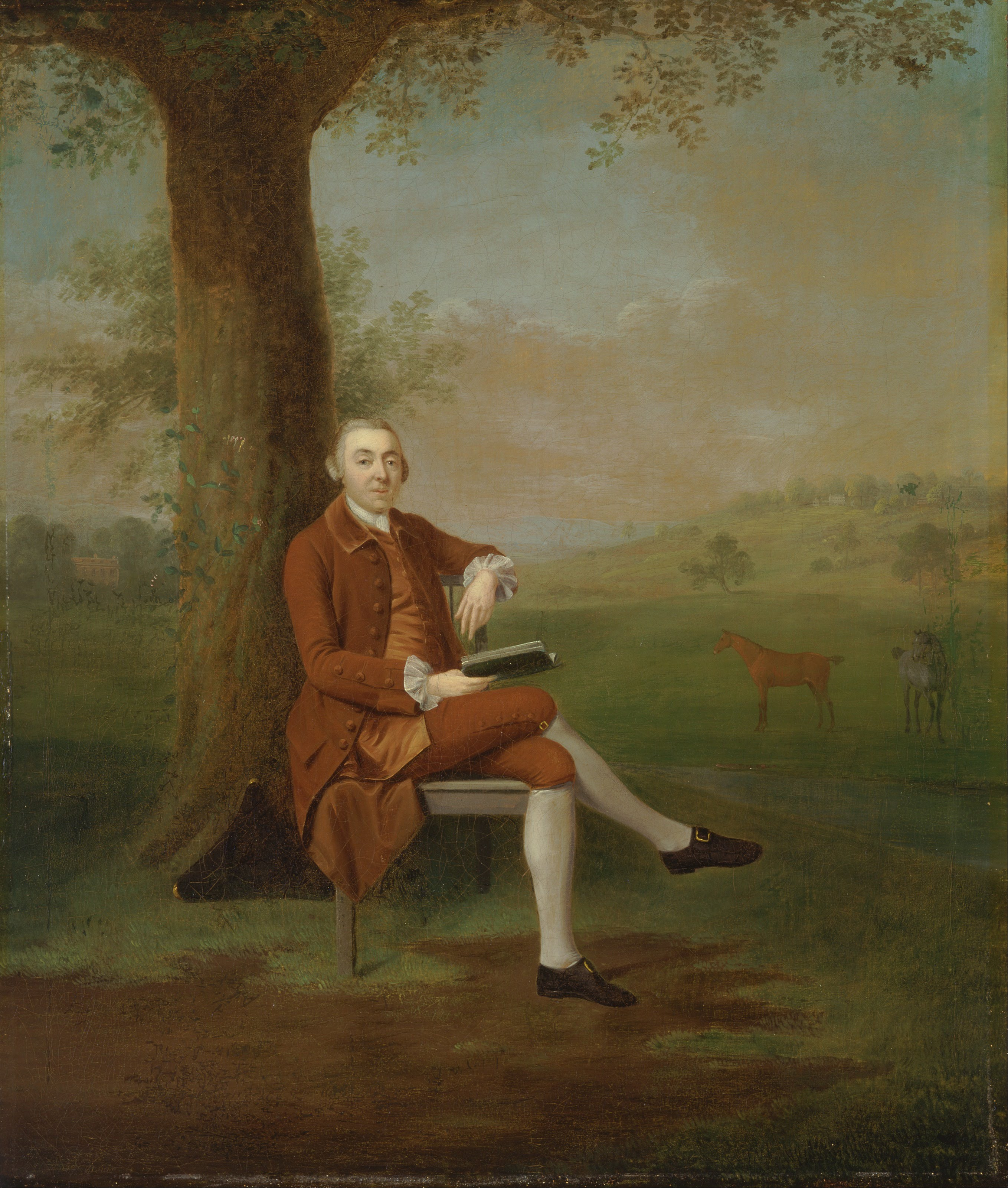 Arthur Devis, Probably John Trevor, third Baron Trevor, of St. Anne's Hill, Surrey, and Trevalyn Hall, Denbighshire (formerly T. Travers, Esq.)