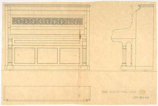 Anonymous, British, 19th century, Piano Design