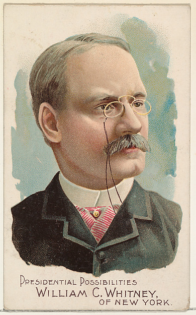 W. Duke, Sons & Co., William C. Whitney of New York, from the Presidential Possibilities series (N124) issued by Duke Sons & Co. to promote Honest Long Cut Tobacco