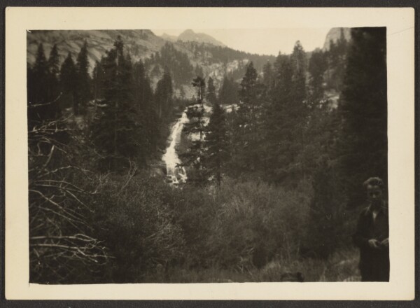 Louis Fleckenstein, [Lone Pink Lake and Falls]