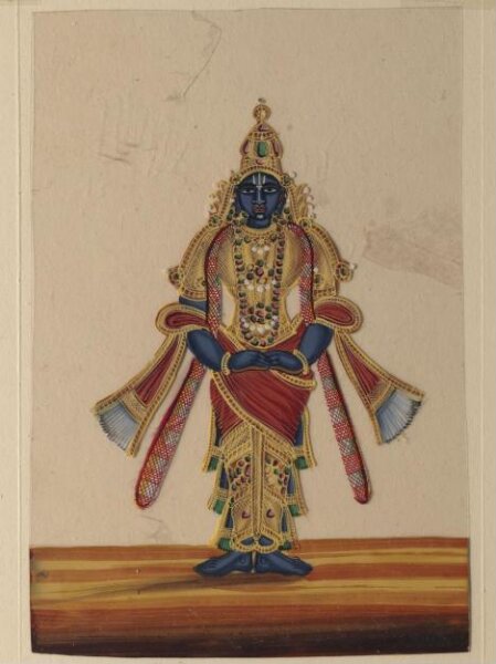 Unknown, One of twelve paintings of Hindu deities.