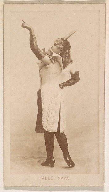 Kinney Brothers Tobacco Company, Mlle Naya, from the Actresses series (N245) issued by Kinney Brothers to promote Sweet Caporal Cigarettes