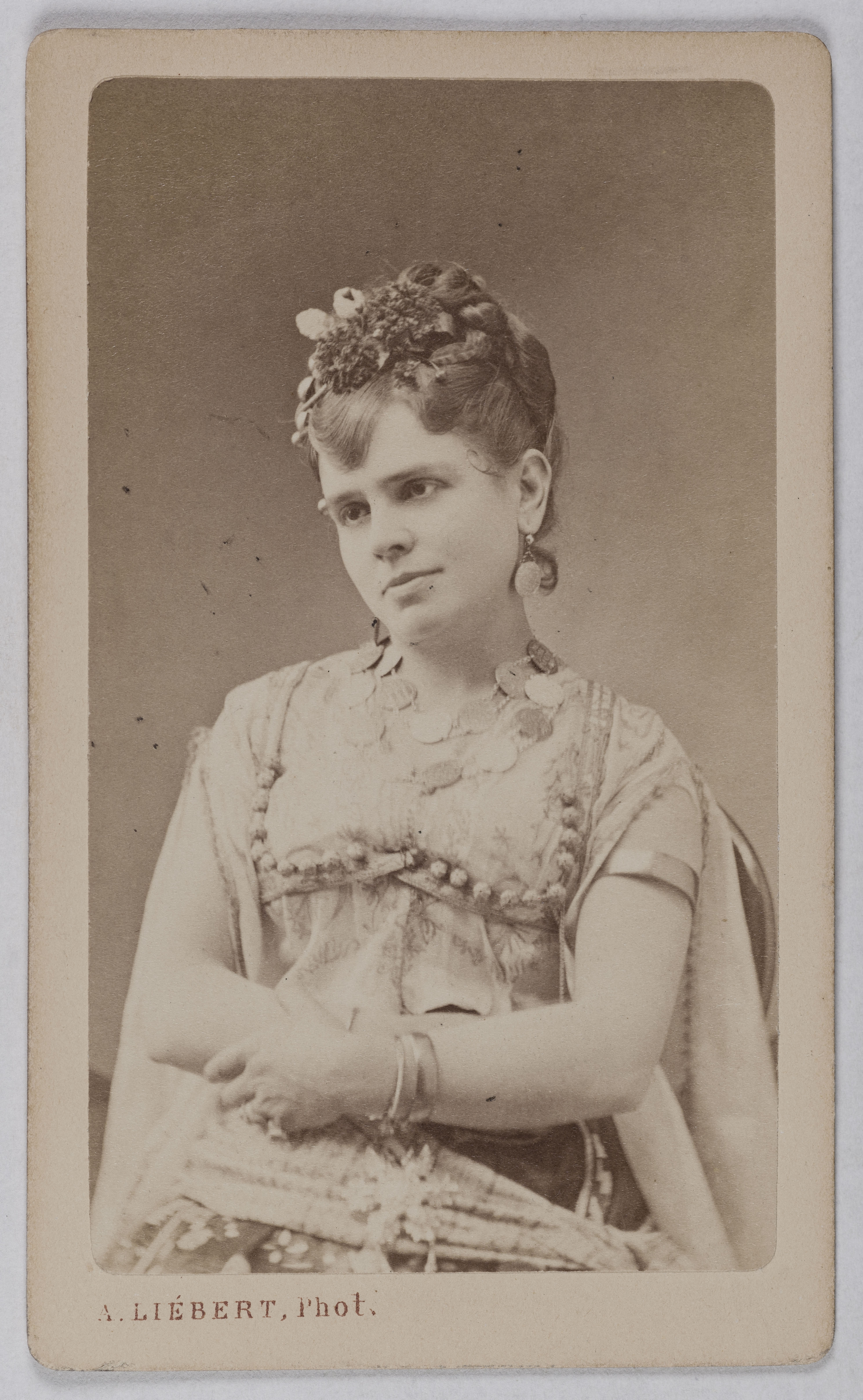 Alphonse Liébert, Portrait de Célestine Galli-Marié (née Marié, épouse Galli), (1840-1905), (chanteuse lyrique)