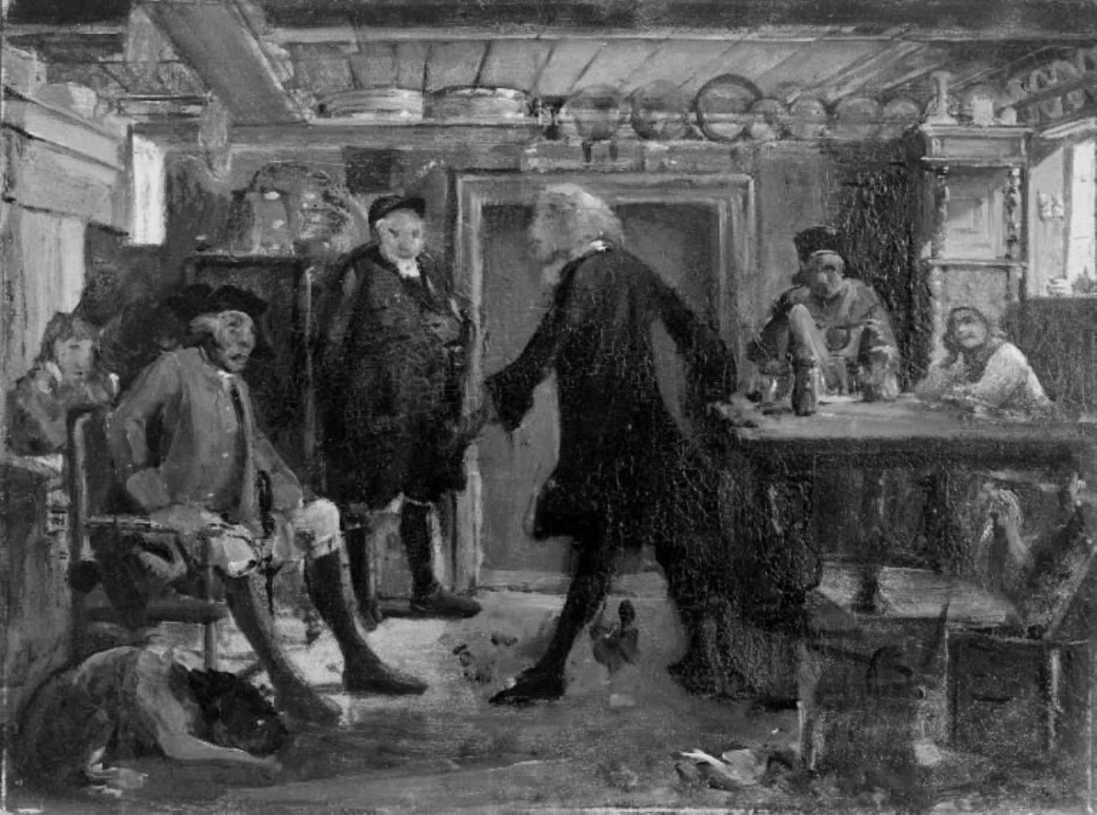 Wilhelm Marstrand, Fra Ludvig Holbergs "Erasmus Montanus", III akt, 3. scene