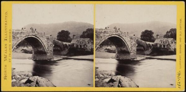 Francis Bedford, Llanrwst, Bridge and Old Cottage