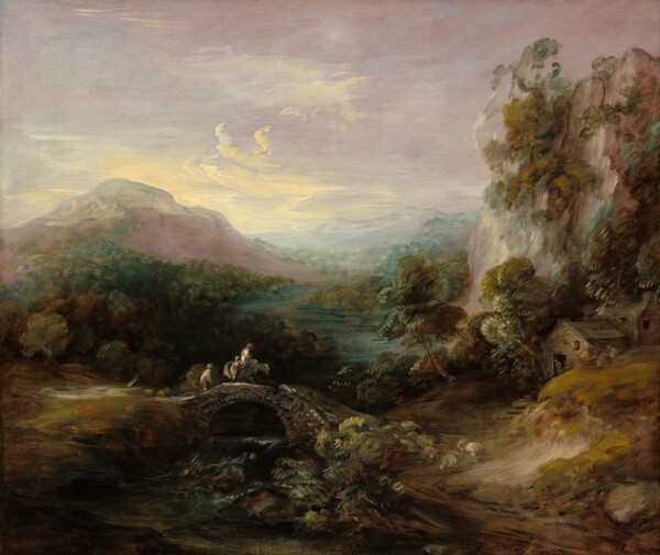Thomas Gainsborough, Mountain Landscape with Bridge