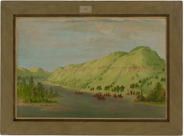 George Catlin, Father Hennepin Leaving the Mississippi to Join La Salle.  May 8, 1680
