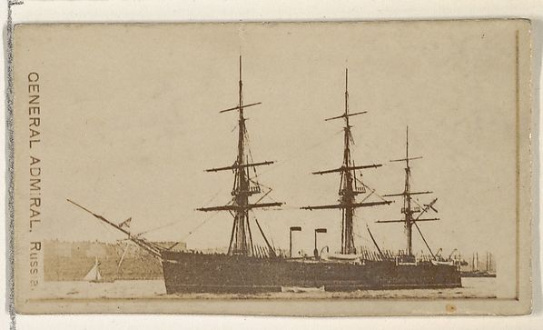 Allen & Ginter, General Admiral, Russia, from the Famous Ships series (N50) for Virginia Brights Cigarettes