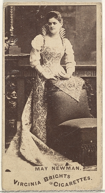 Allen & Ginter, May Newman, from the Actors and Actresses series (N45, Type 1) for Virginia Brights Cigarettes