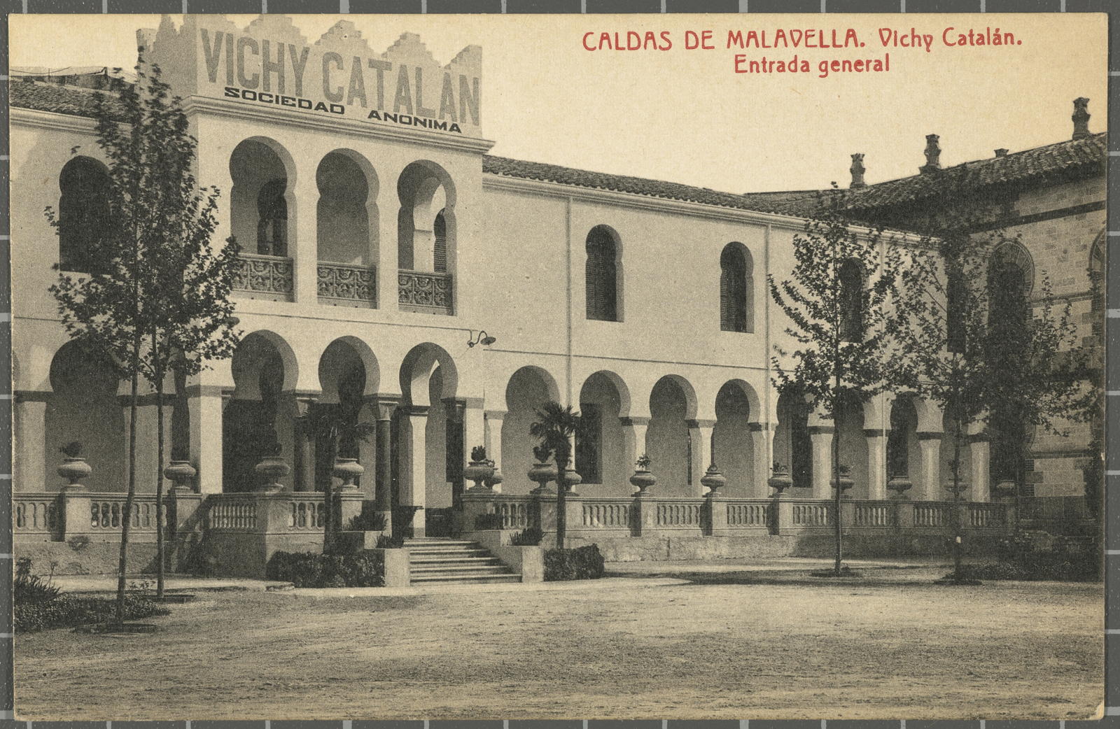 Josep Thomas Bigas, CALDAS DE MALAVELLA. Vichy Catalán. General entrance