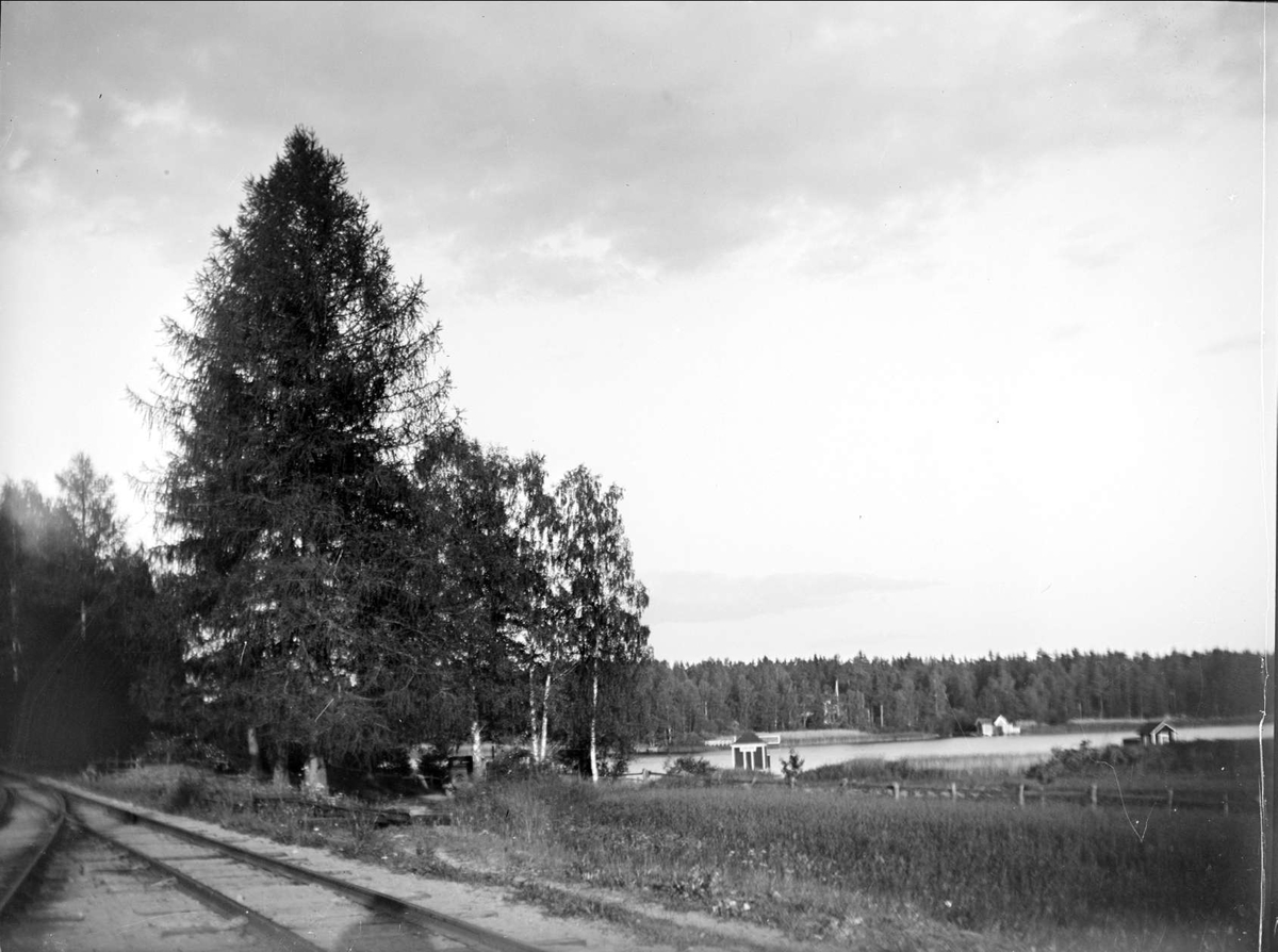 August Fredrik Schagerström, Sjön Trehörningen, vid Marielund, Funbo socken, Uppland juni 1934