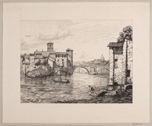 Vilhelm Kyhn, Parti ved Ponte Rotto i Rom