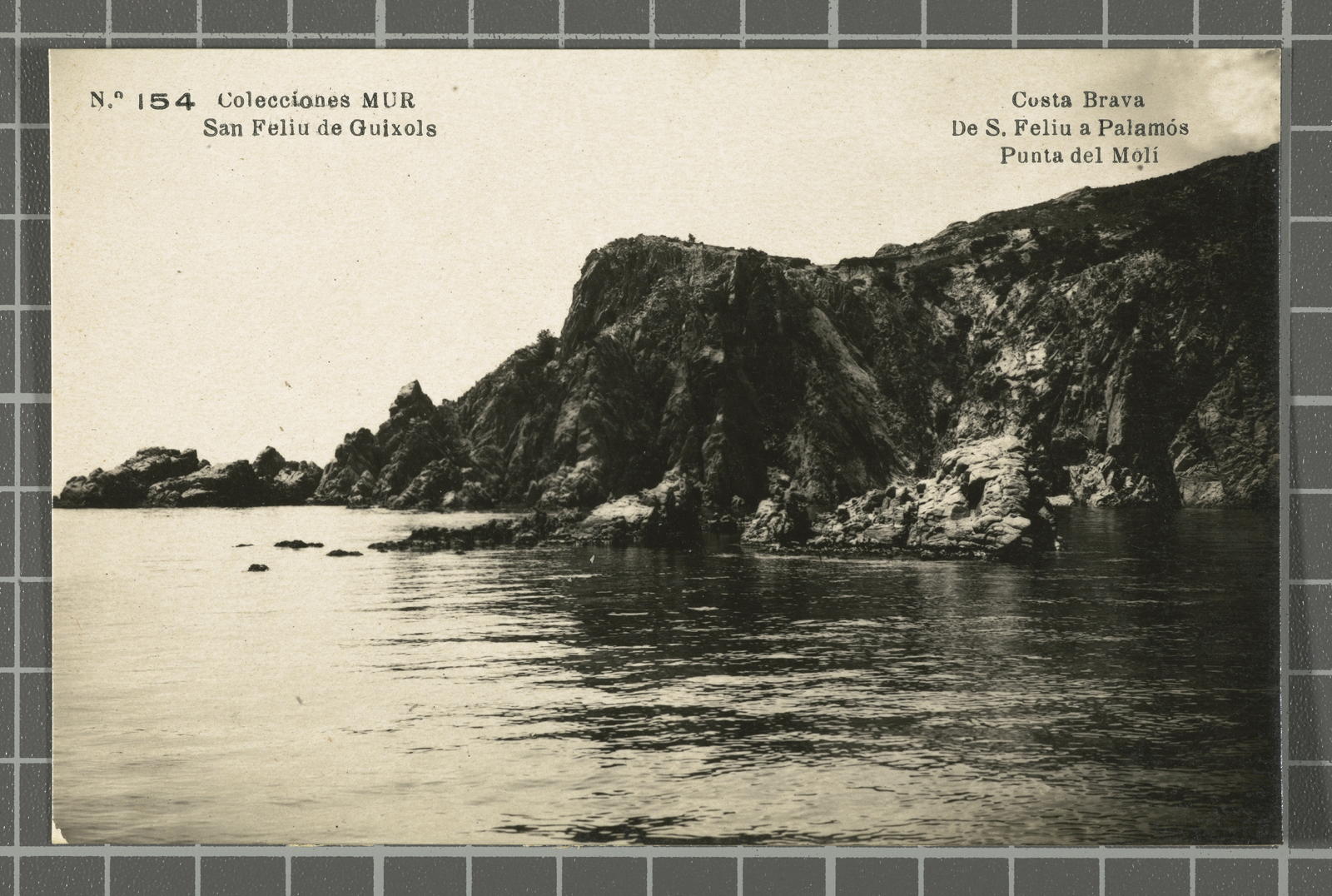 Ricard Mur Dargallo, No. 154. Sant Feliu de Guixols. From S. Feliu to Palamos. Mill Point