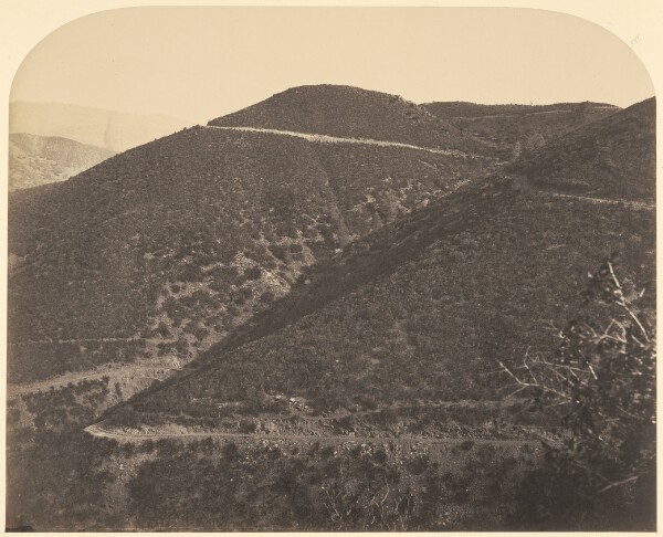 Carleton Watkins, [Railroad] / [Railroad Down the Mountain]
